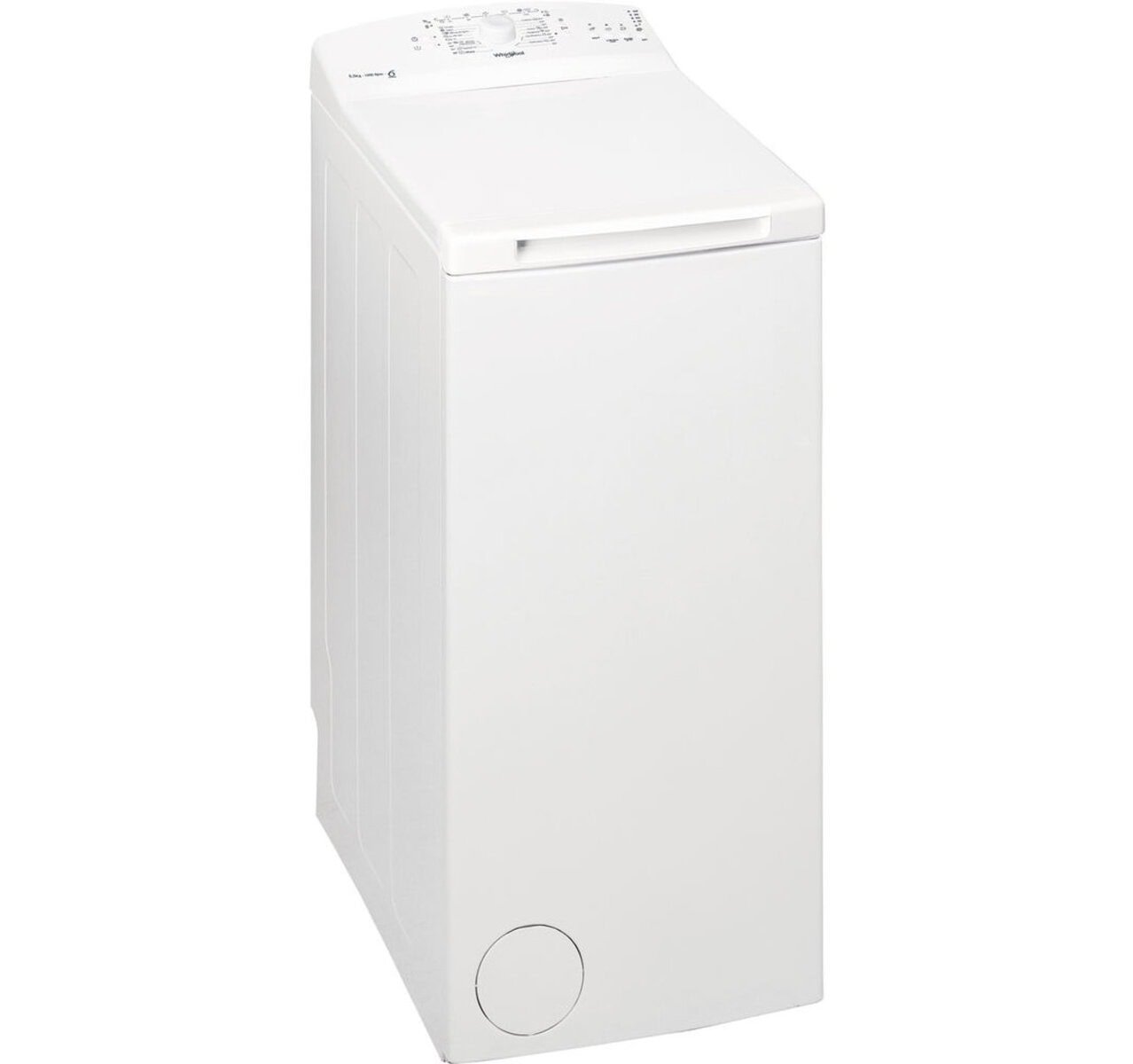download Whirlpool TDLR 55020L wasmachine Vrijstaand Bovenlader Wit 5,5 kg - Afbeelding 1