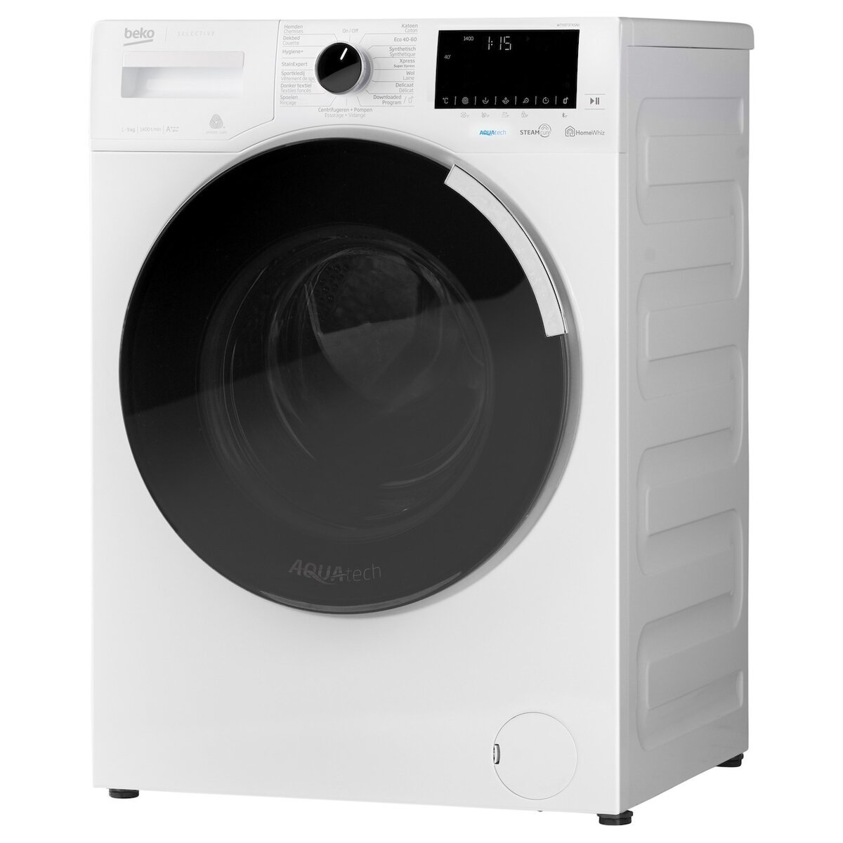 BEKO-WTV9737XSN1 Beko WTV9737XSN1 Wasmachine 9kg 1400rpm - Afbeelding 1