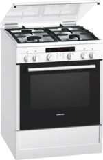 Siemens HR745225N Gas-Elektrisch Fornuis 4 branders Wit