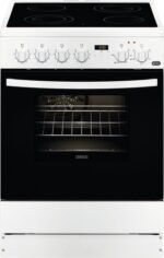Zanussi ZCV65301WA 60cm Keramisch Vrijstaand Fornuis | 54L Oven | Hetelucht | Pizza-functie | Energieklasse A