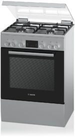 Bosch HGD445150N Vrijstaand Gasfornuis met RVS-afwerking en Elektrische Oven (60 cm)