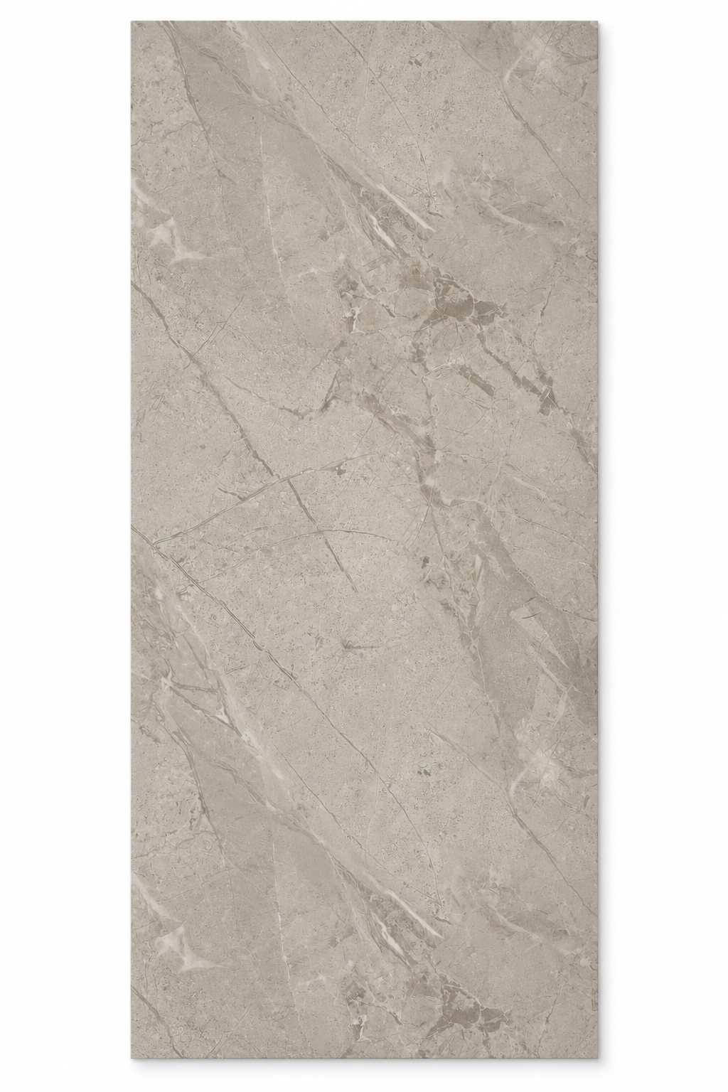 Sfeerimpressie van mat grijs-beige PVC wandpaneel 8090-2A in keuken